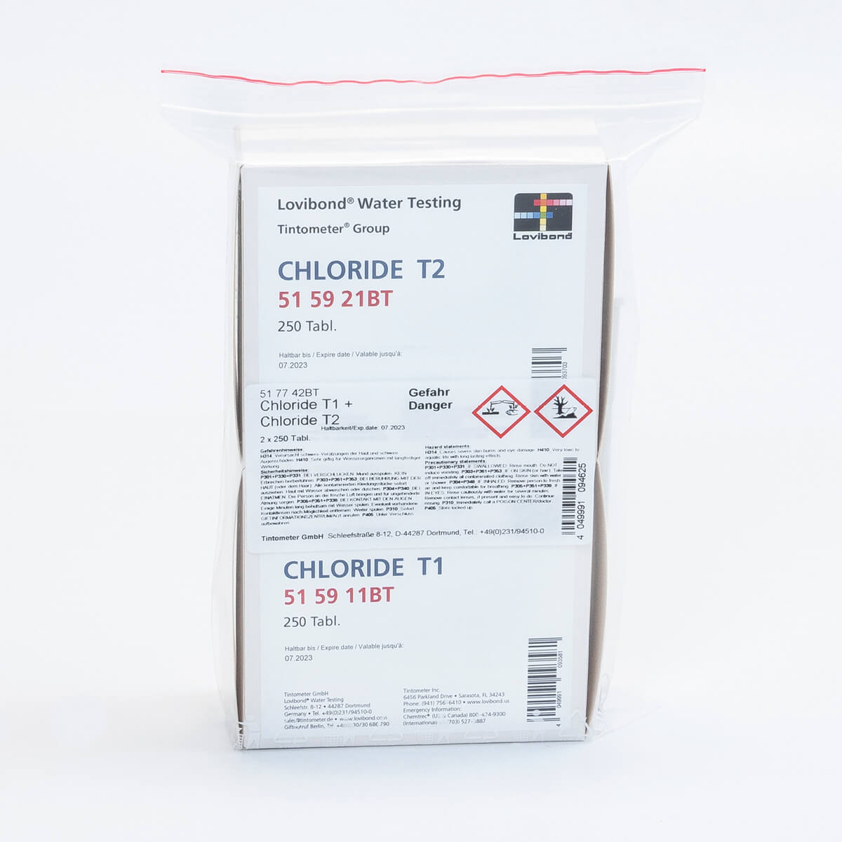 套件氯化物t1 T2 Lovibond