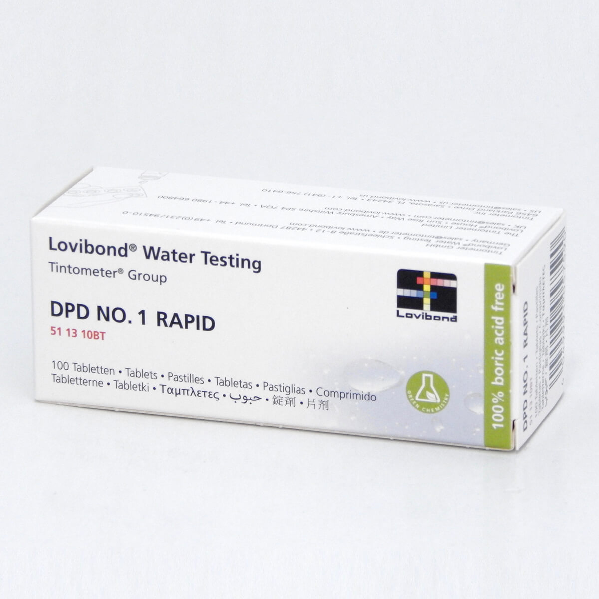 Lovibond DPD No.1 DPD No.3 & PH 250 comprimés pack 